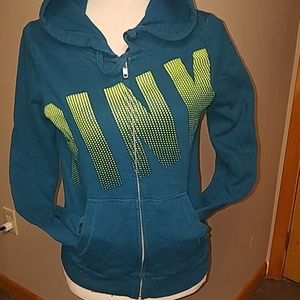 PINK women's zip-up hoodie size medium